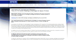 Desktop Screenshot of itc.epson.com