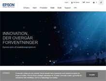 Tablet Screenshot of epson.dk